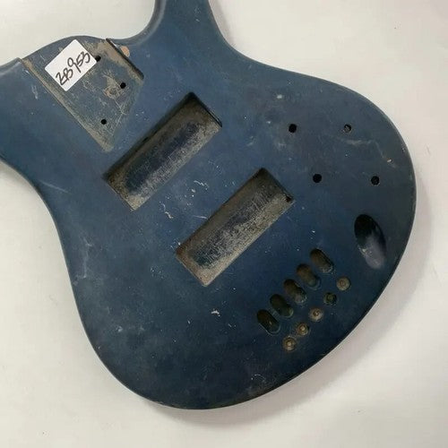 Blue 5 String Electric Bass Solid Basswood Body DIY Project