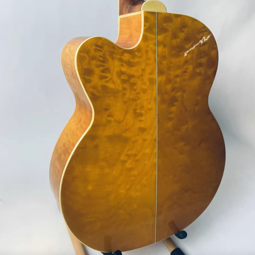 Dreambow 4 String Acoustic Electric Bass, Spruce Top Body, Rosewood Fingerboard