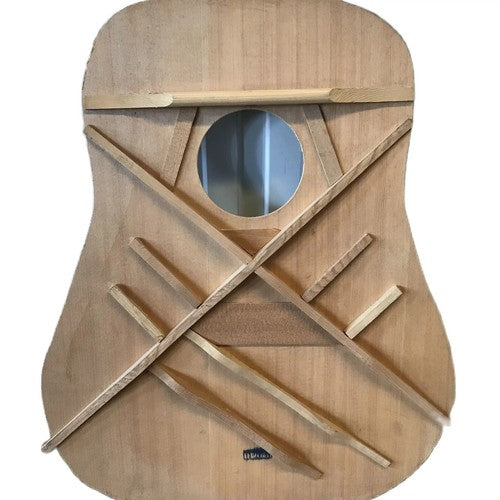 Spruce Plywood 41 Inch Acoustic Guitar Body Panel with Wooden Bracket
