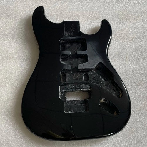 Metallic Black Poplar Wood HSH Guitar Body with Double Locking Bridge Fit Strat