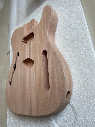 Unfinished Mahogany Wood Guitar Humbucker Body DIY Project Fit Telecaster Tele