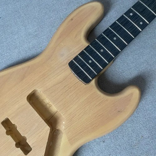 4 String Bass Guitar Body with Maple Neck, Rosewood Fretboard Fit Jazz Bass JB