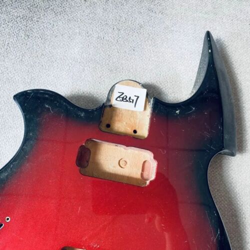 Red Burst Left Handed Guitar Basswood Body HH