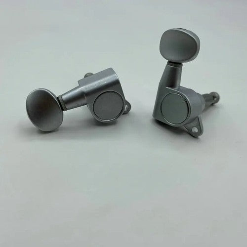 6R Satin Chrome Inline Guitar Machine heads Pegs Fit Ibanez,Fender,Peavey,Cort