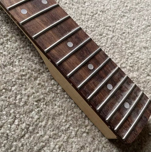Blue XO Guitar Maple Wood Neck, 22 Frets Rosewood Fingerboard