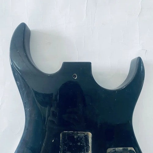 Glossy Black Left Handed HH Guitar Double Cutaway Body DIY Project