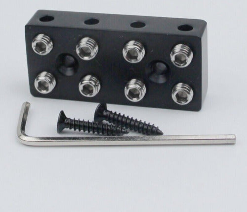 Black Metal 4 String Headless Bass String Lock