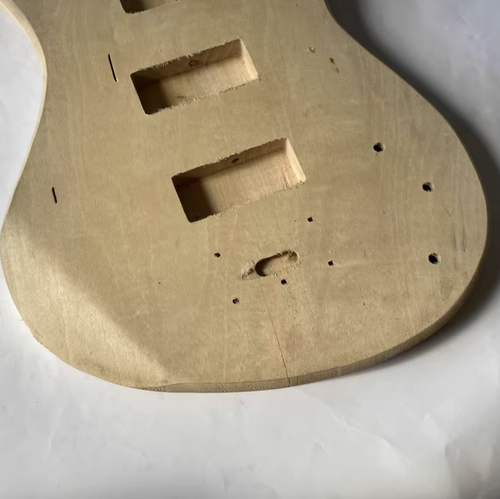 Basswood 4 String Electric Bass Guitar Body DIY Project