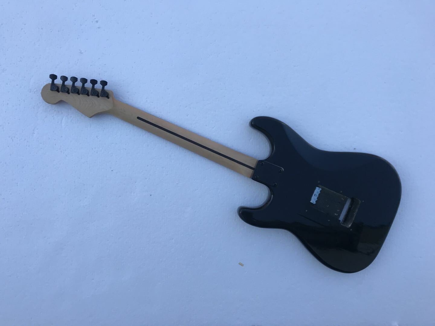 Black Maple Wood Guitar Body with Body Fit Strat