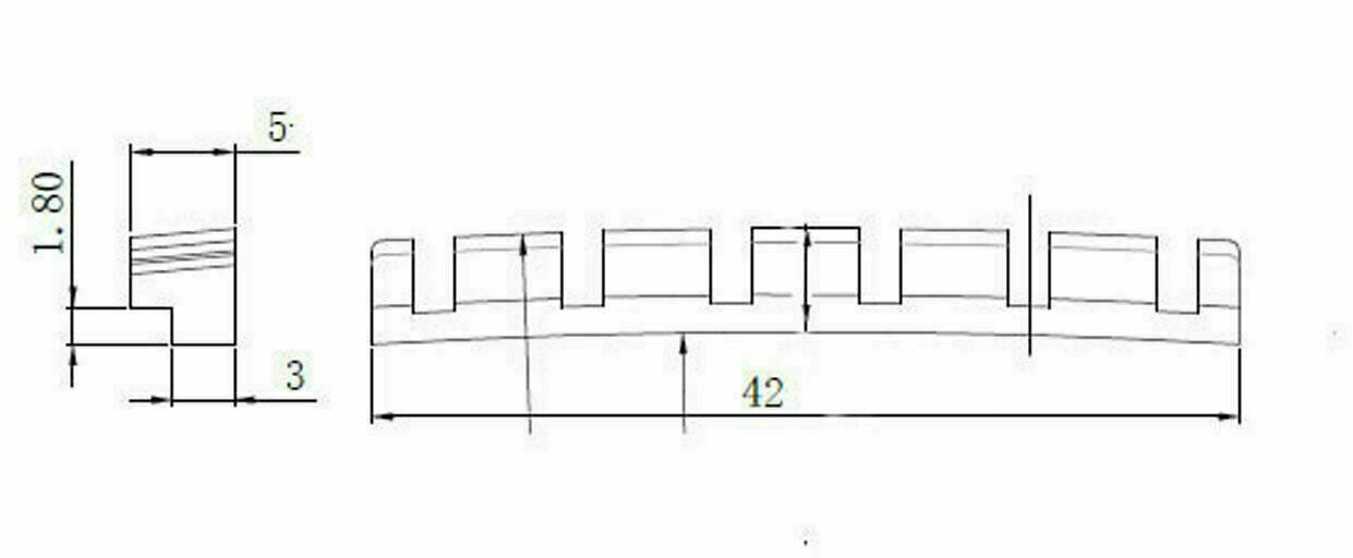 Brass Guitar Adjustable Nut 42MM Fit Fender Telecaster/Stratocaster