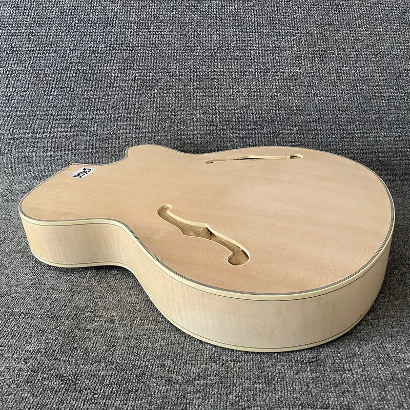 Spruce Wood Top Semi Hollow Jazz Guitar Body