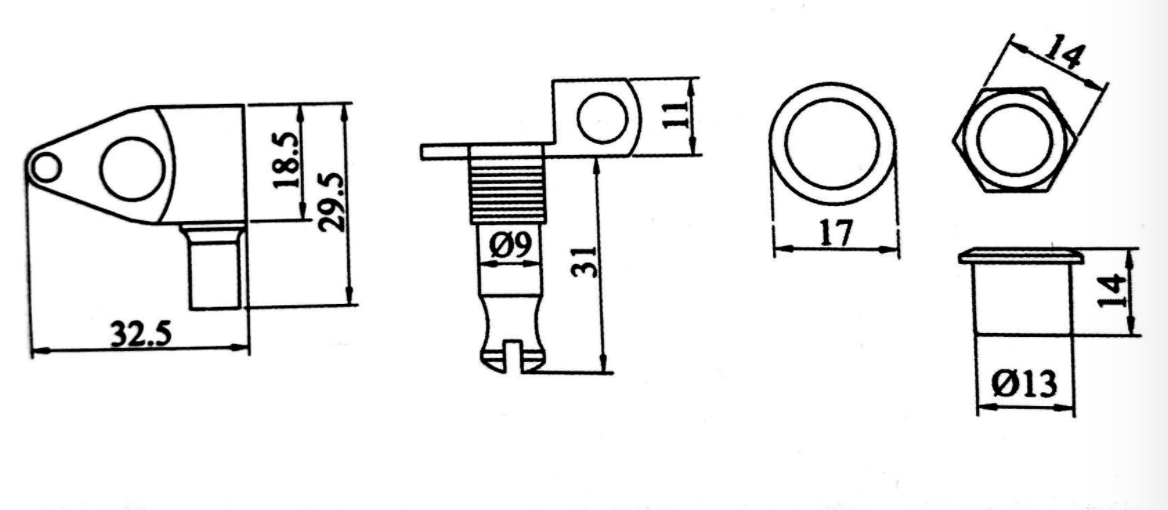 2X2 Open Gear Bass Tuners Machines Fit Ibanez,Spector,Charvel,Washburn,Dean,LTD