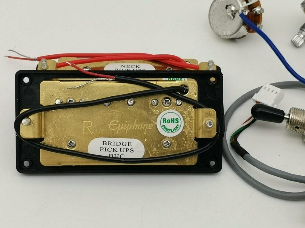 1 Set Epiphone Guitar Humbucker Pickups With Wiring Fit Epiphone Les Paul LP SG
