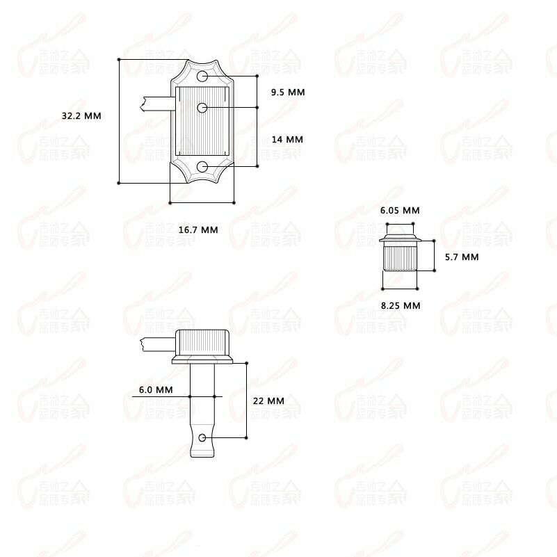 R3+L3 Locking Guitar Vintage Machine Heads Pegs Fit Epiphone Les Paul LP SG DOT