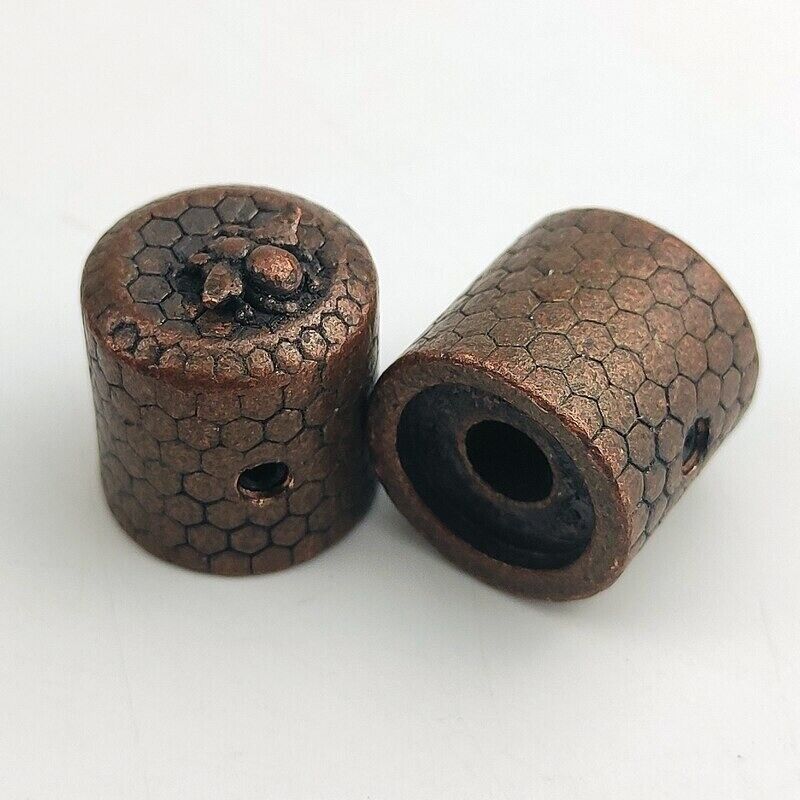 2pcs Copper Red Metal Bass Guitar Knobs Fit Fender,Schecter,Squier,Rogue,Peavey
