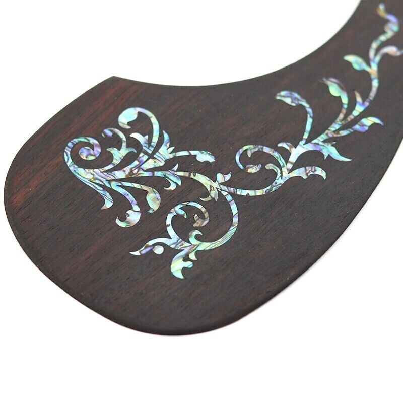 Rosewood Acoustic Guitar Plate Pickguard with Abalone Shell