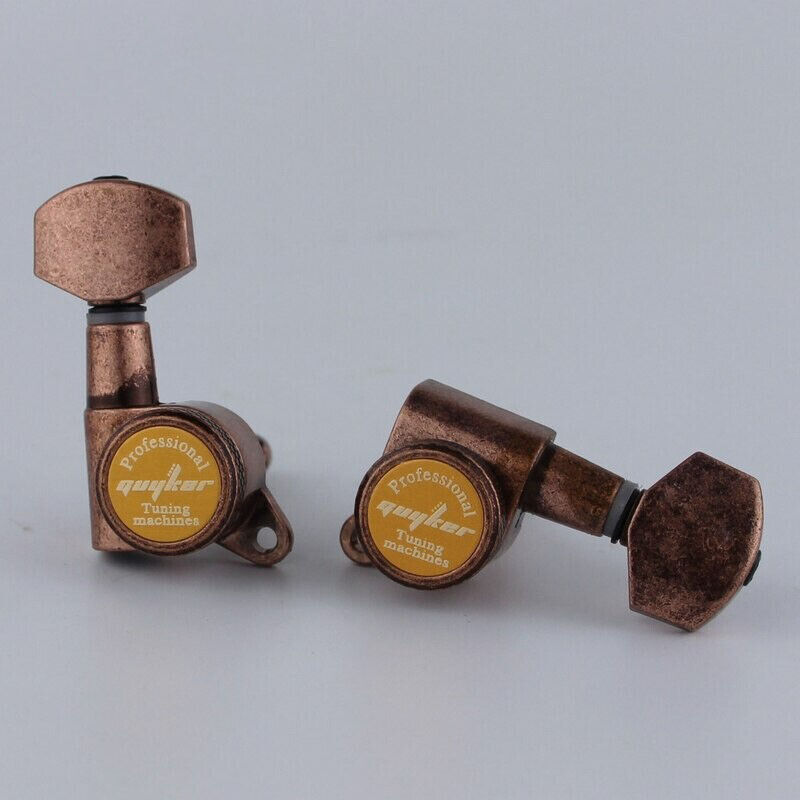 6R Locking Guitar Tuning Pegs in Bronze Fit Fender,Jackson,Washburn,Schecter,ESP
