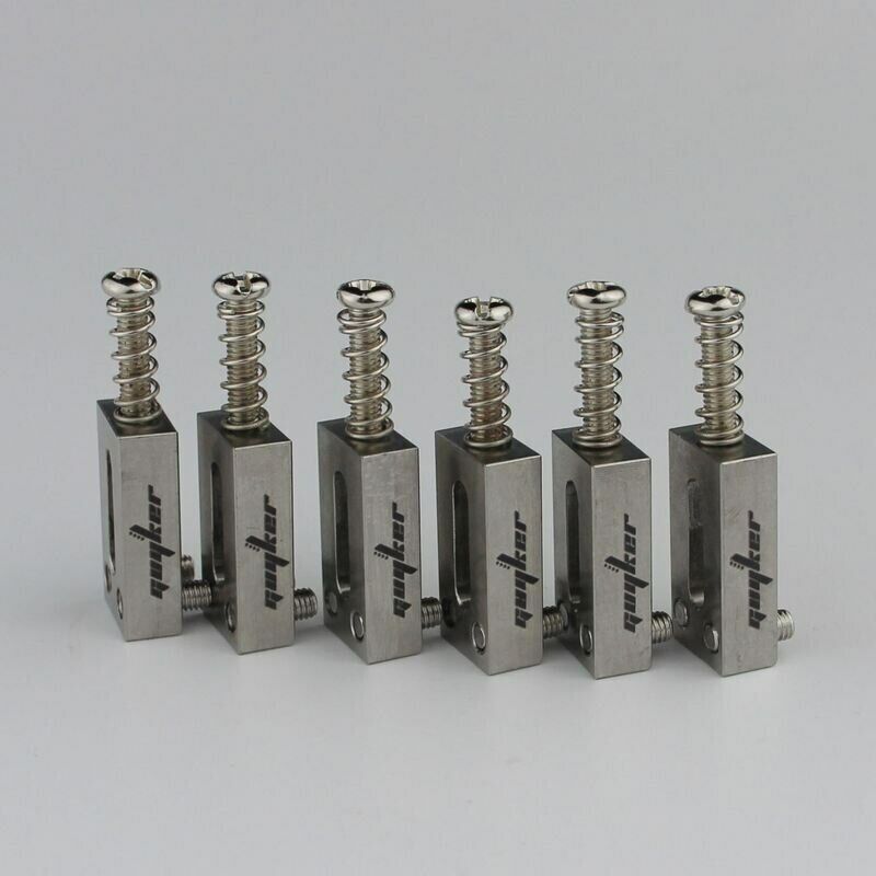 6x Titanium Guitar Bridge Tremolo Saddles 10.5MM Fit Fender Stratocaster ST