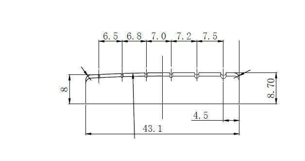 Guitar 43MM Titanium Slotted Nut Fit Epiphone,Gibson Les Paul LP