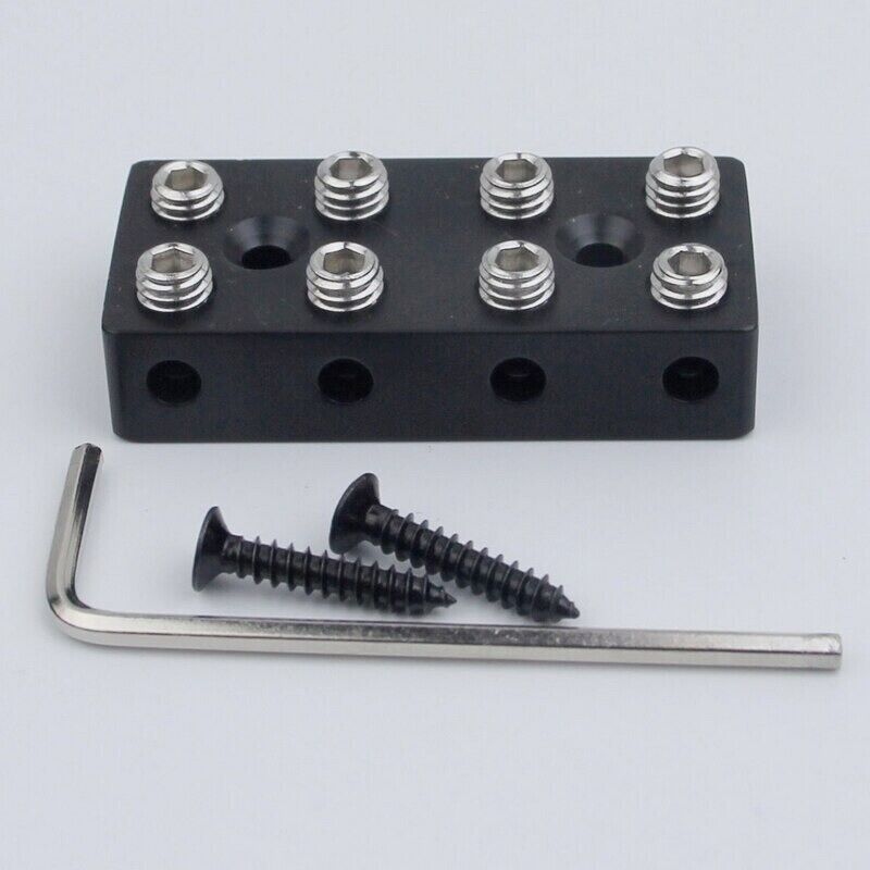 Black 4 String Electric Bass Guitar Lock String Nut