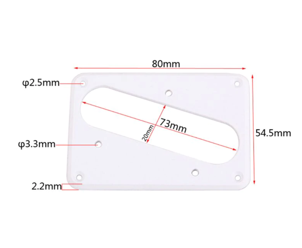 1 Piece Guitar TL Neck Pickup Mounting Ring Frame Fit Tele