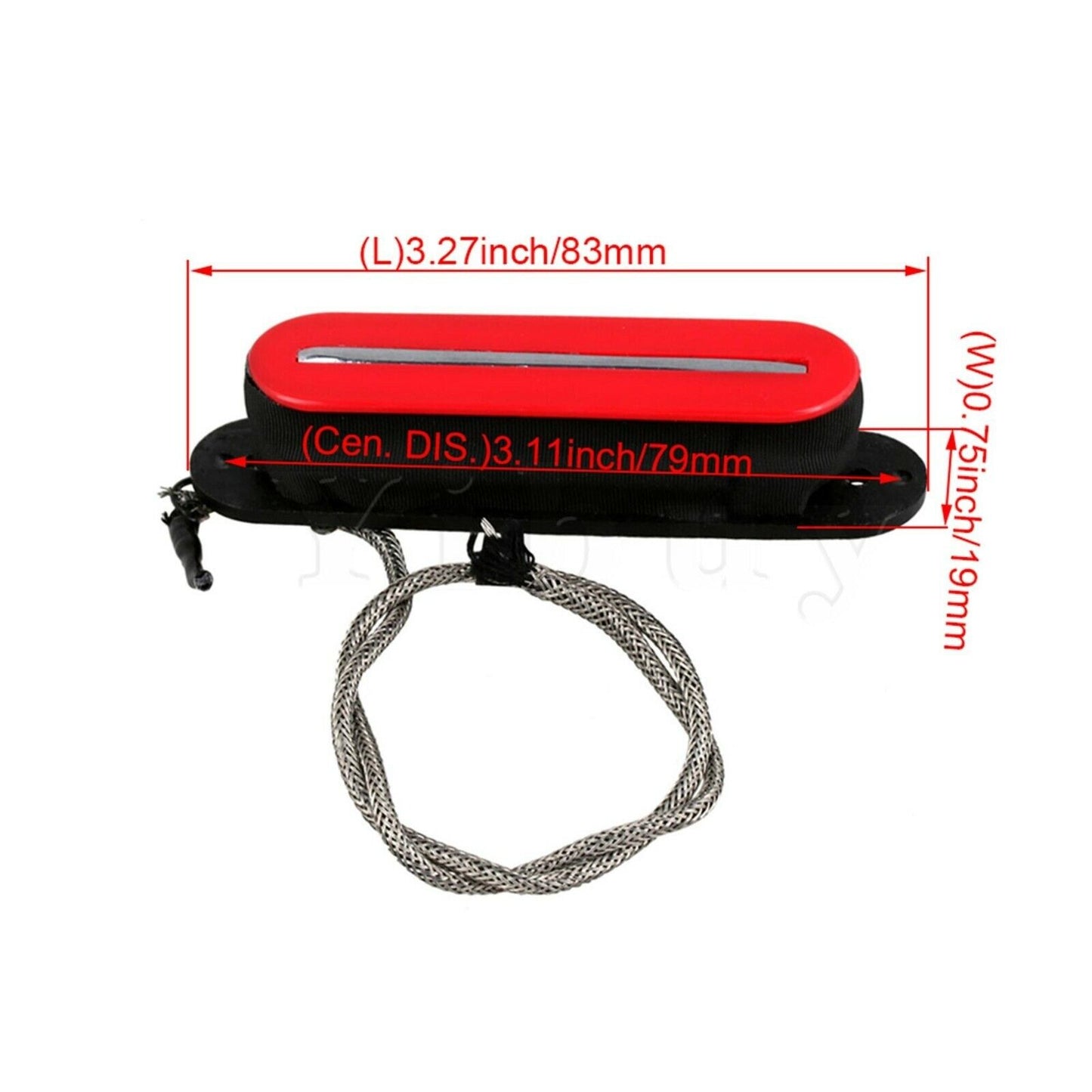 Red Color Guitar Hot Rail Humbucker Pickup Fit Fender,Schecter,Squier,Rogue,Cort