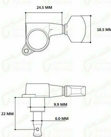 8 String Guitar R4L4 Locking Tuners Pegs Fit Ibanez,Schecter,Jackson,Dean,Kiesel