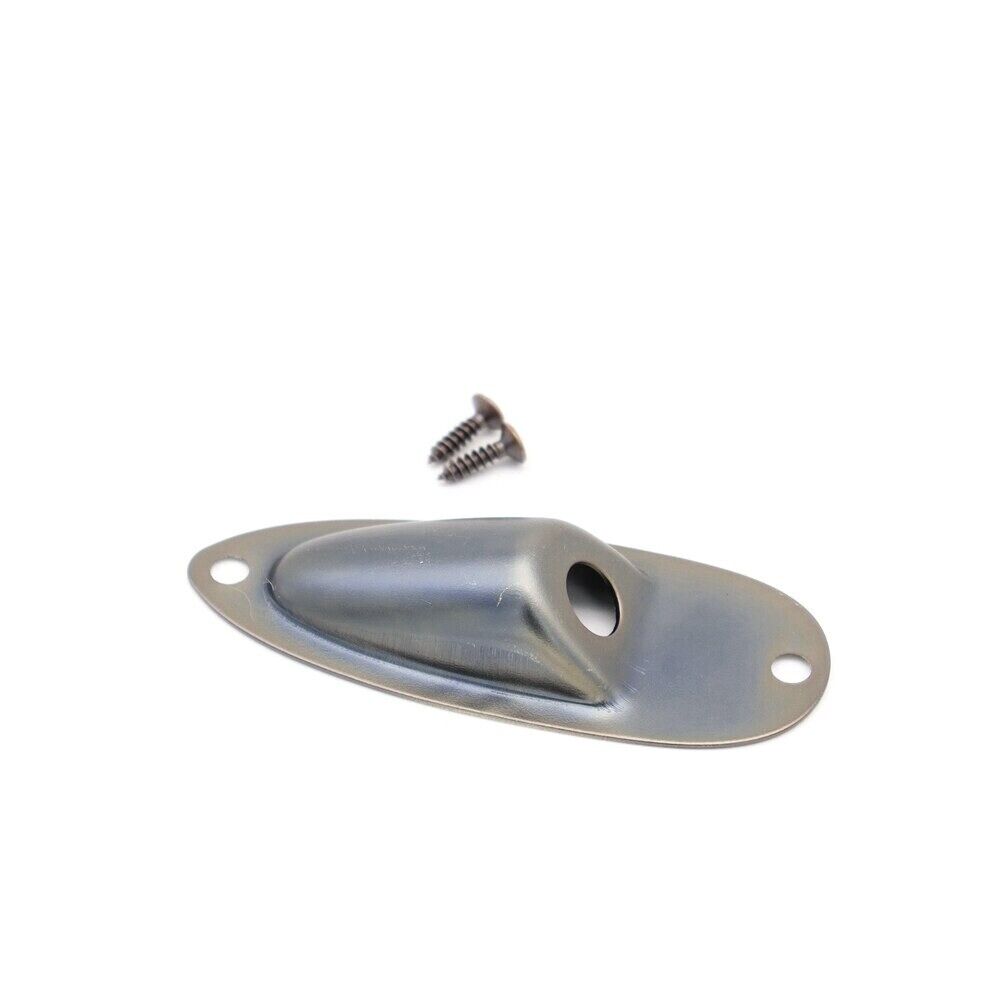 Bronze Guitar Metal Boat Jack Plate Socket For Fender Stratocaster ST