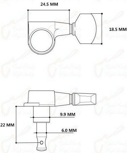 Guitar R6 Tuners Tuning Pegs Machines Fit Fender,Peavey,Ibanez,Jackson,ESP LTD