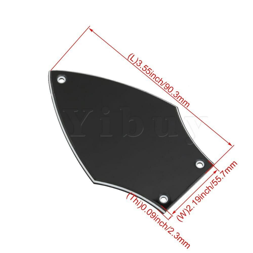 3 Point Electric Guitar Truss Rod Cover Plate Fit Flying V Guitars