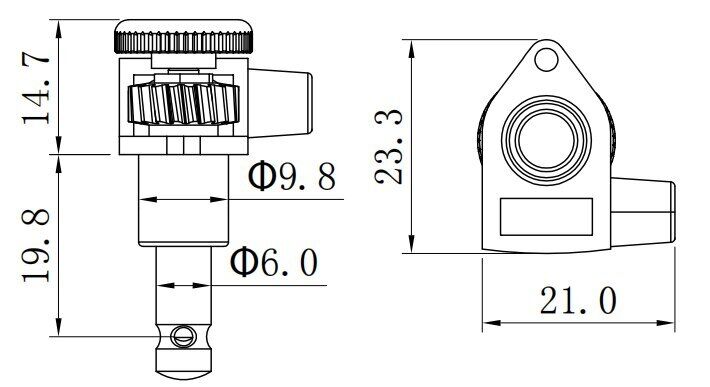 Bronze 3x3 Locking Guitar Tuning Keys Pegs Fit D'Angelico,Epiphone,Ibanez,Cort