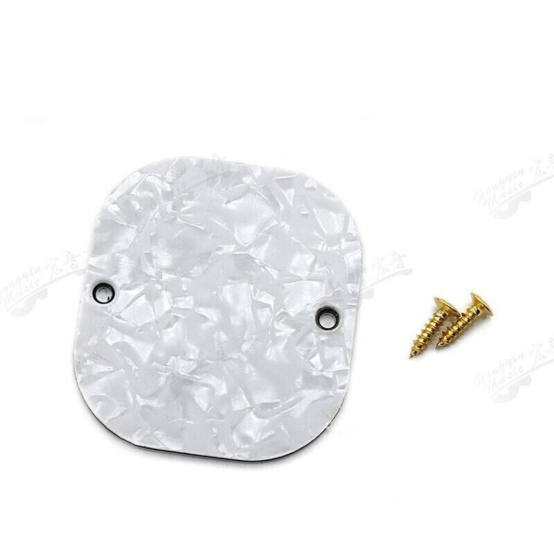 1 Pcs White Pearl Guitar Battery Box Cover Plate Fit Ibanez Guitars