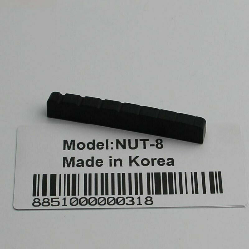 Black 8 String Guitar Slotted Nut 54MM Fit Schecter,Jackson,ESP LTD,Ibanez,Cort