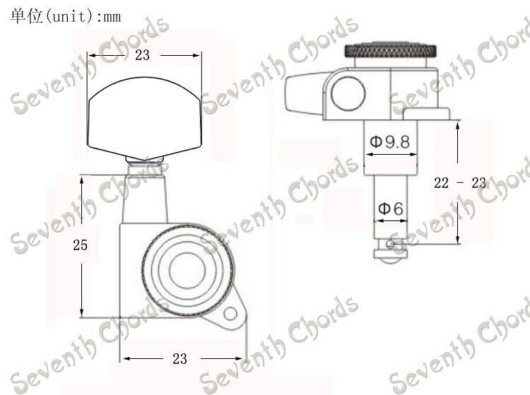 Guitar Locking 4L2R Tuners Tuning Pegs Fit Mayones,Schecter,Kiesel,Jackson,ESP