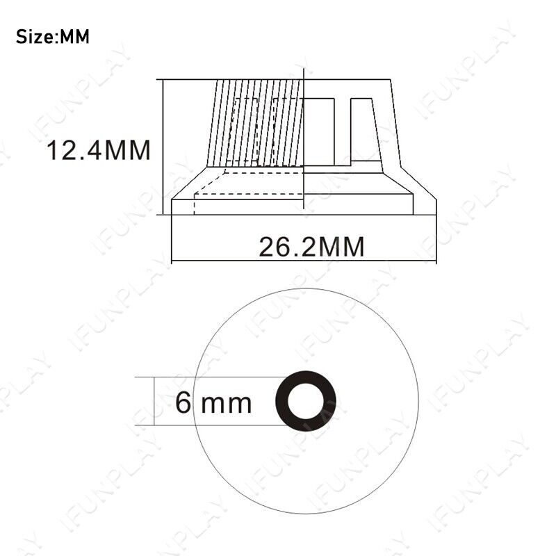 4 Pieces Guitar Top Hat Tone and Volume Control Knobs Fit Epiphone Les Paul LP