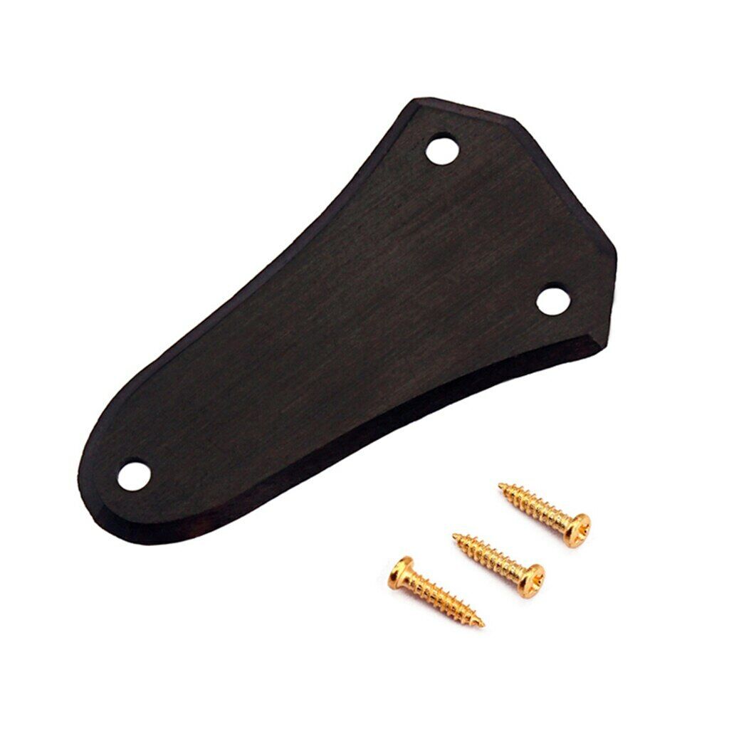 Ebony Acoustic Guitar 3 Holes Truss Rod Cover Fit Epiphone,Ibanez,Martin,Cort