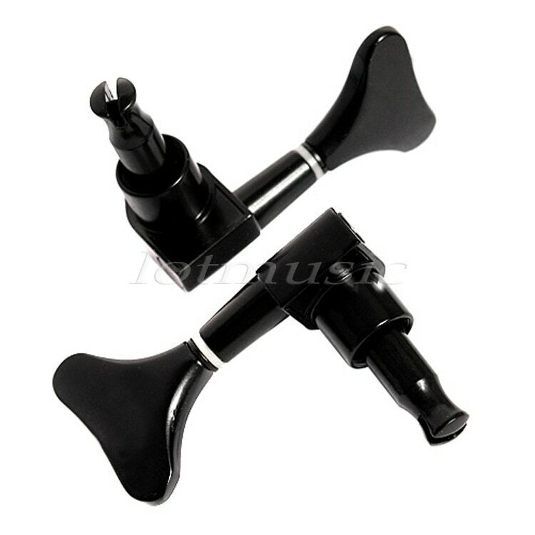 2x2 Black Bass Tuners Tuning Keys Fit Cort,ESP LTD,Ibanez,Spector,Washburn,Rogue