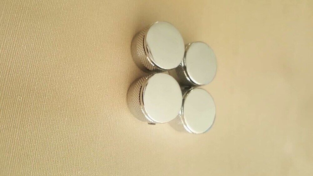 4x Bass and Guitar Flat Metal Knobs Set Fit Schecter,Jackson,Spector,Tobias,Cort
