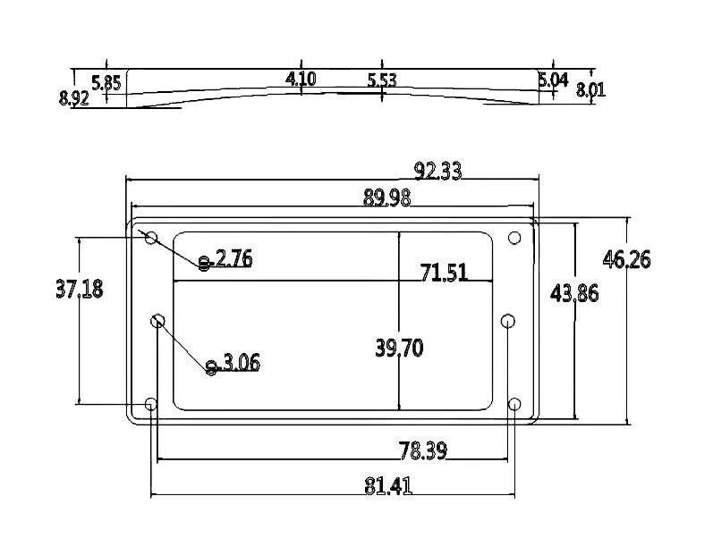 2pcs Curved Aged Bronze Metal Guitar Pickup Rings Fit Epiphone Les Paul LP