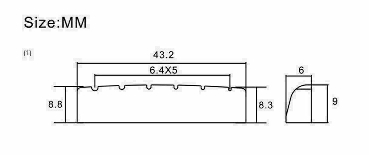 Gold Guitar Brass Nut 43MM Fit Epiphone,Cort,Rogue,Harley Benton,Washburn,ESP