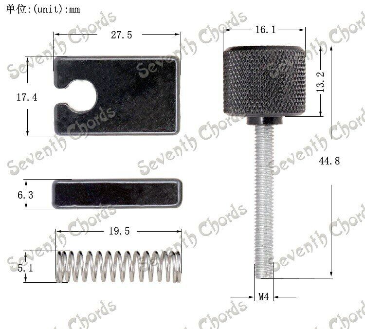 4Pcs Headless Bass Bridge Saddle Fit Cort,Mayones,Strandberg,Steinberger,Grote