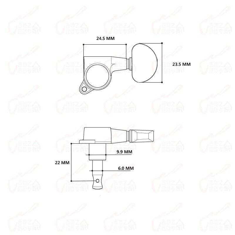 Gold 3+3 Guitar Machine Heads Tuners Fit Johnson,Mitchell,Washburn,Takamine,Cort