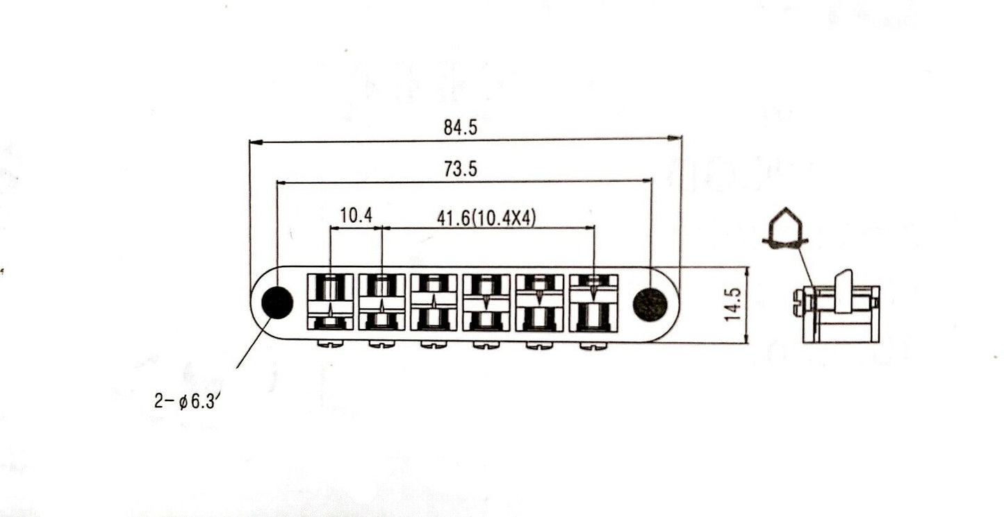 Rainbow Guitar Tune-O-Matic Bridge Tailpiece Fit Epiphone,Ibanez,Washburn,Cort