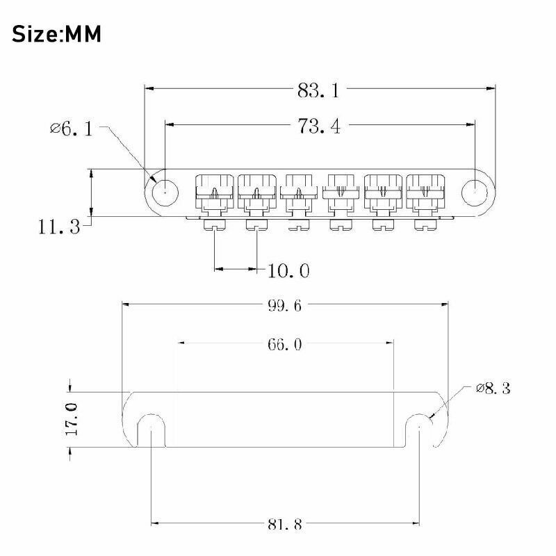 1 Set Gold Guitar Tune-O-Matic Bridge and Tailpiece Fit Ibanez,Epiphone,ESP LTD