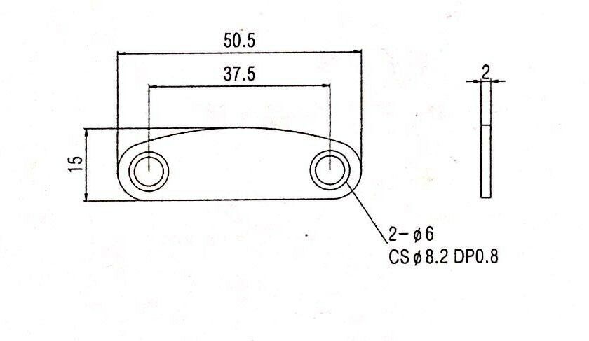 2Pcs Electric Guitar Twin Neck Plate Joint Fit Ibanez,Schecter,Washburn,Yamaha