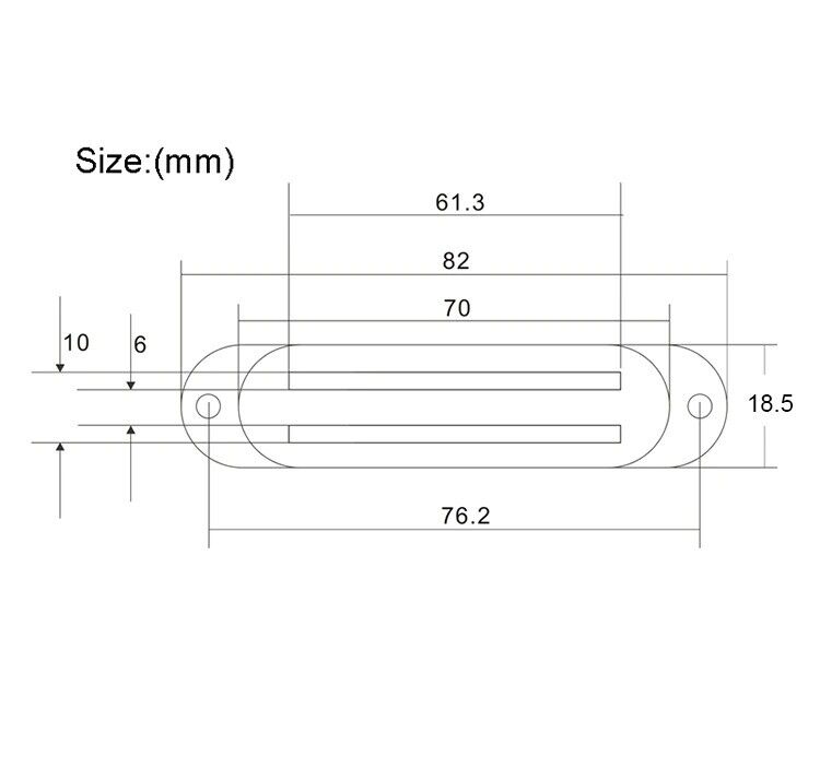 2pcs Guitar Dual Rails Pickup Covers Fit Fender,Ibanez,Schecter,Jackson,Charvel