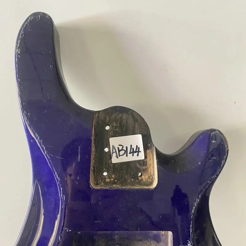 Blue 5 String Electric Bass Guitar Body DIY Project