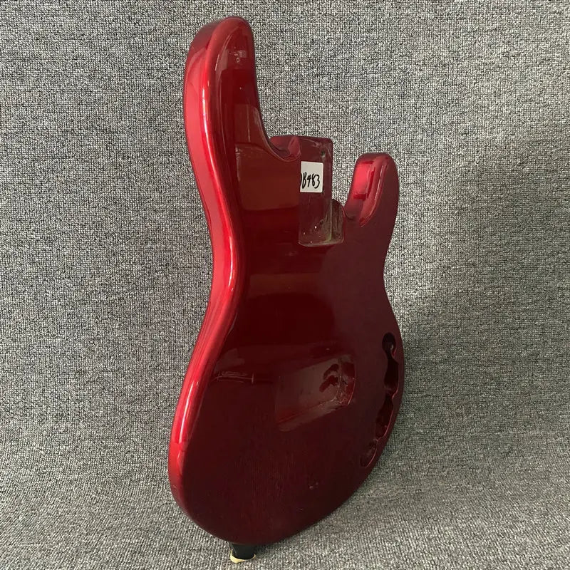 Metallic Red 4 String Electric Bass Basswood Body