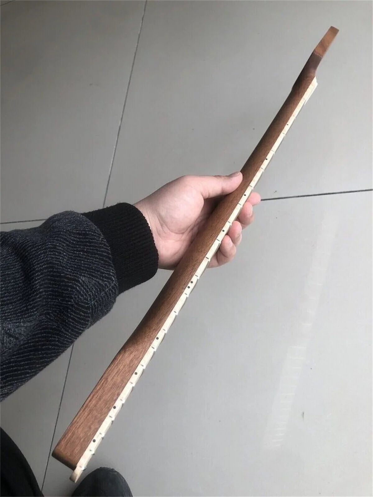 Mahogany Wood Stratocaster Strat Style Guitar Neck, Maple Fingerboard