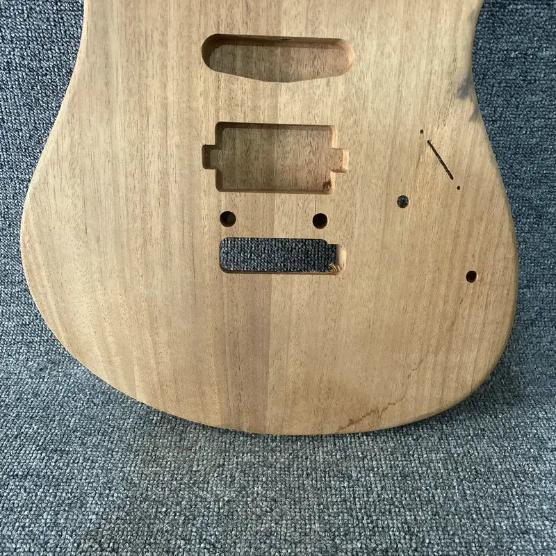 HSS Okoume Wood Guitar Double Cutaway Body DIY Project